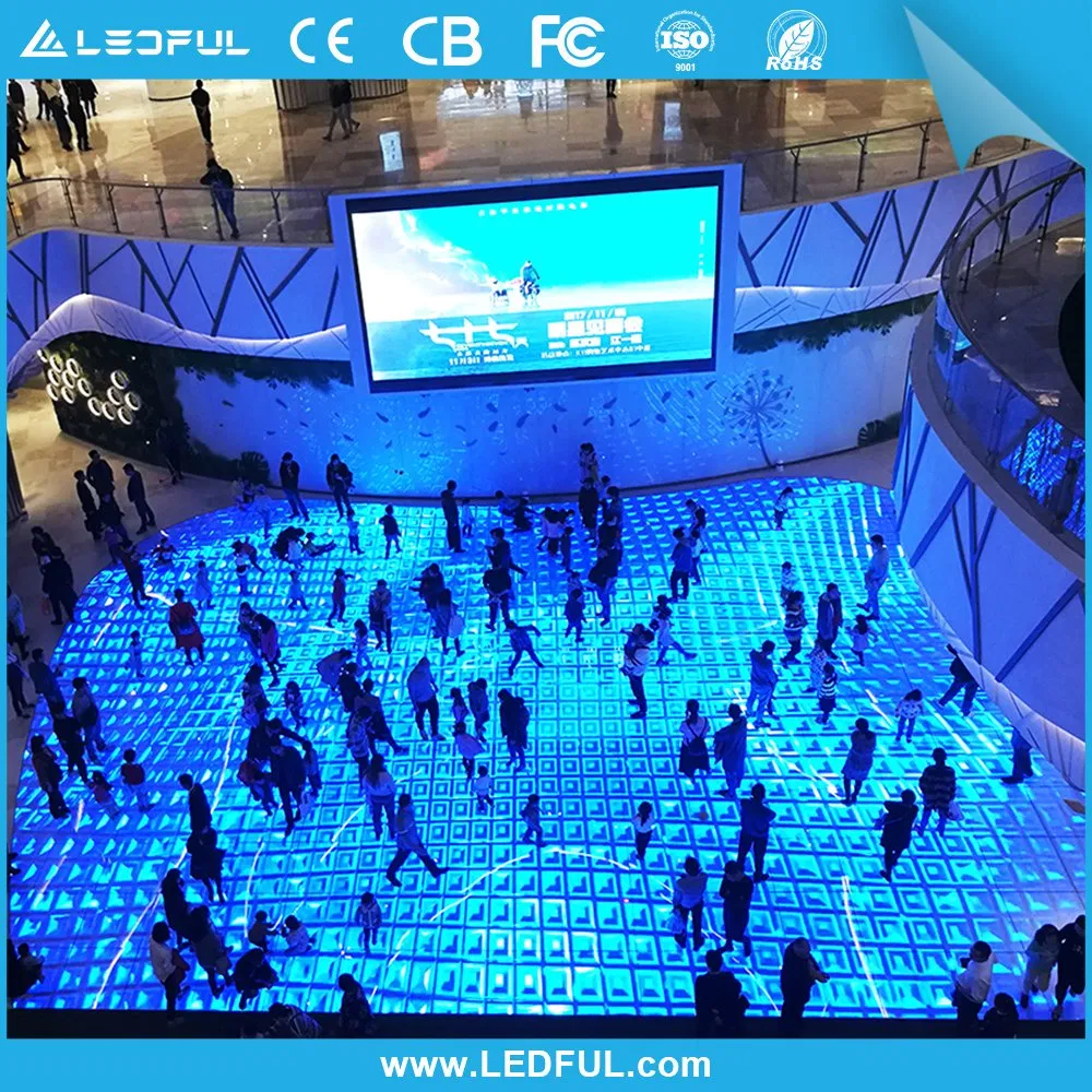 P4.81 P6.25 Full Color Smart Touch Dance LED Screen Digital Interactive Floor LED Display