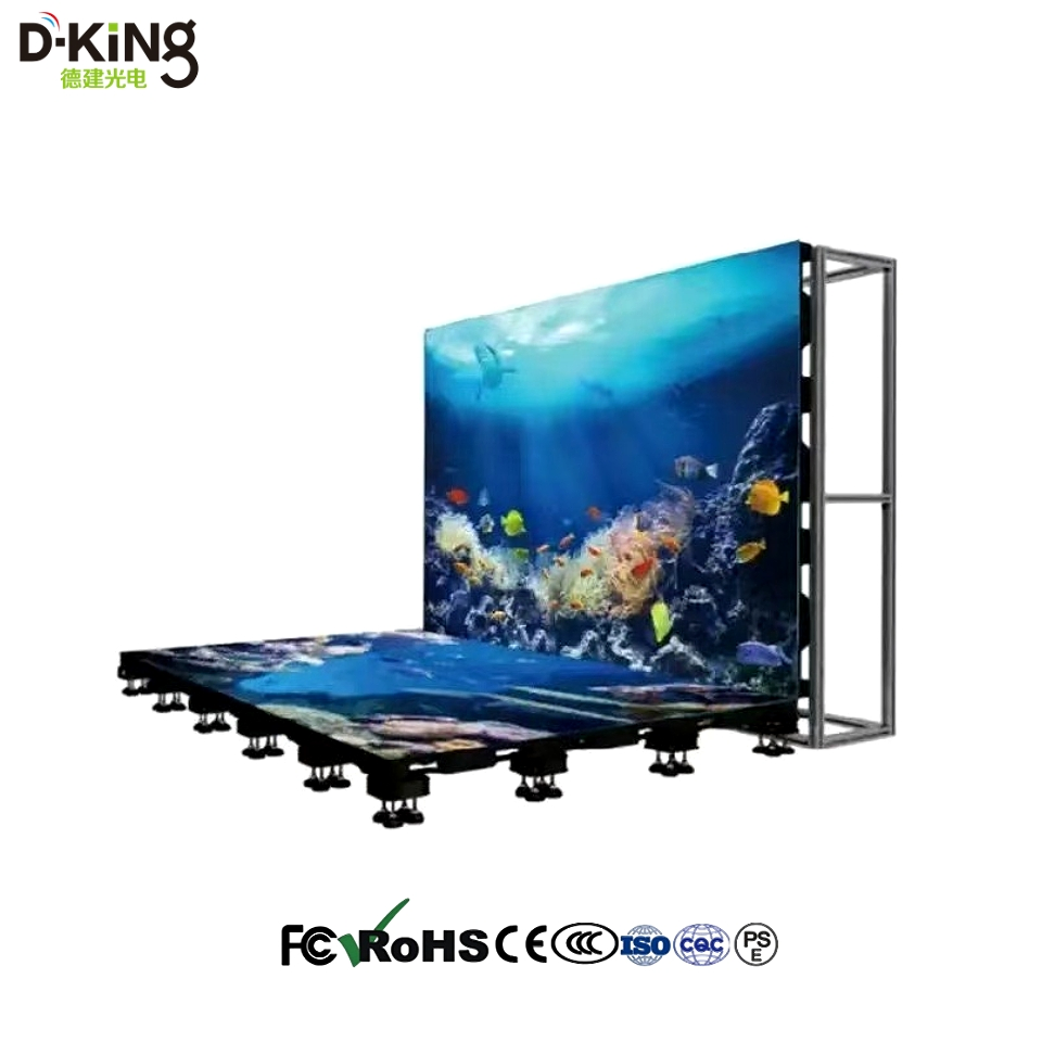 Interactive LED Floor Display Tiles for Fun Activities and Events