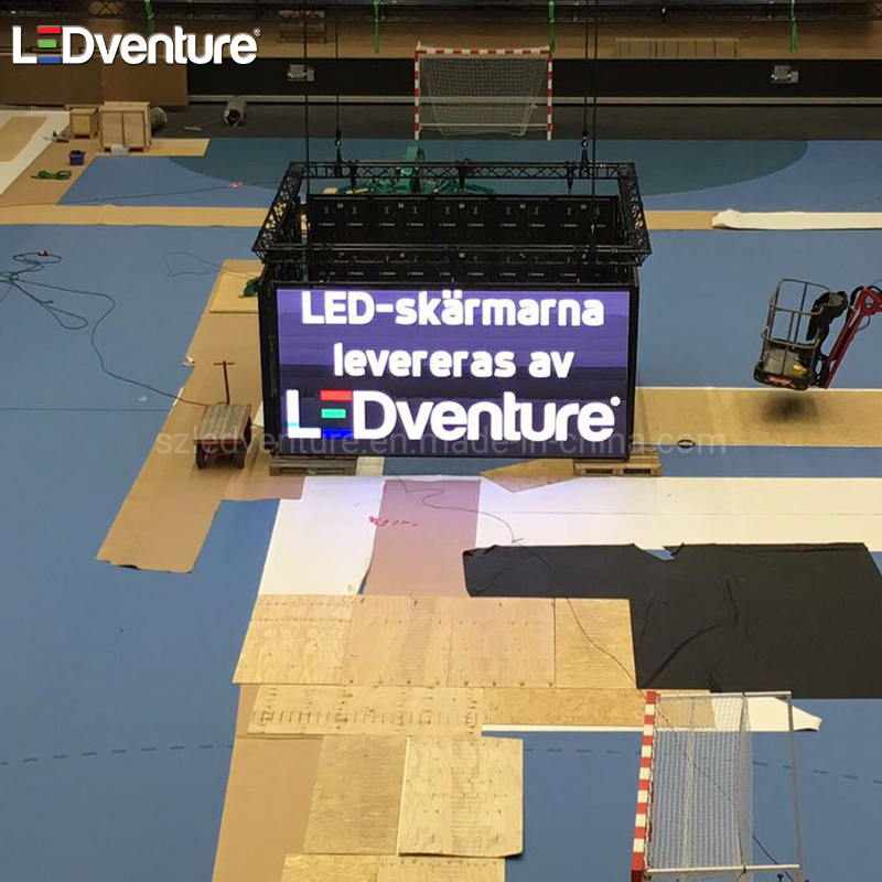 P10 Sports Electronic Scoreboard Advertising Stadium Perimeter Giant 3D Cube Screen Indoor LED Display Manufacturer