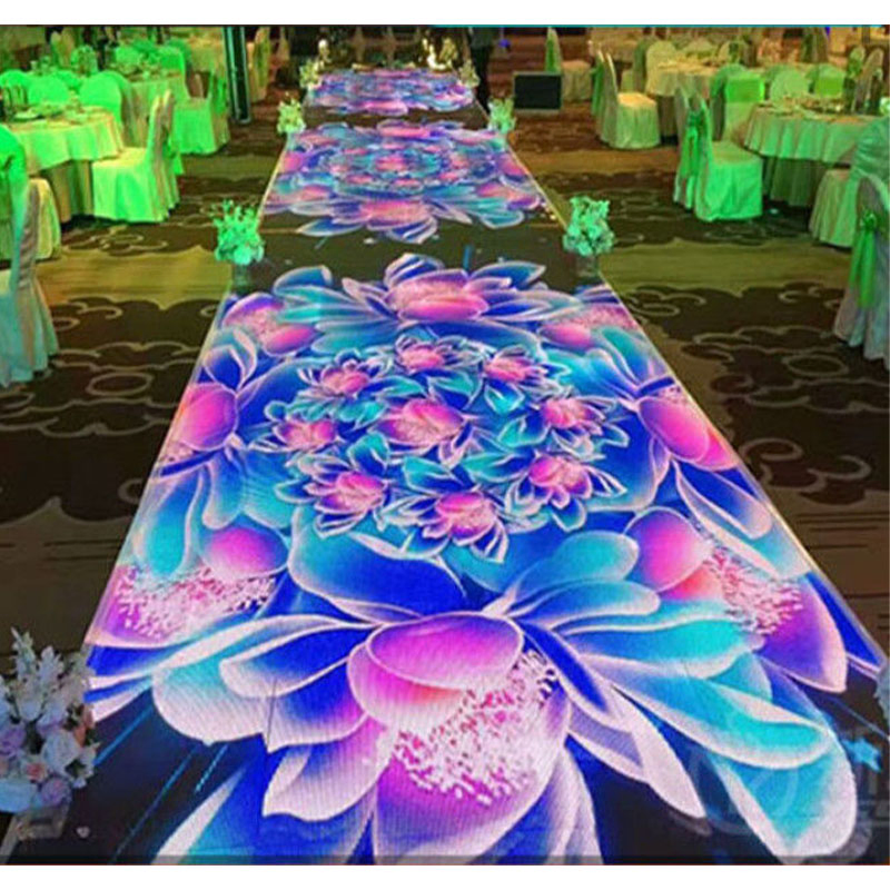 P 3.91 Ground Dancing Rental Show Dance 3D Video Indoor Interactive Floor Tile LED Display Screen
