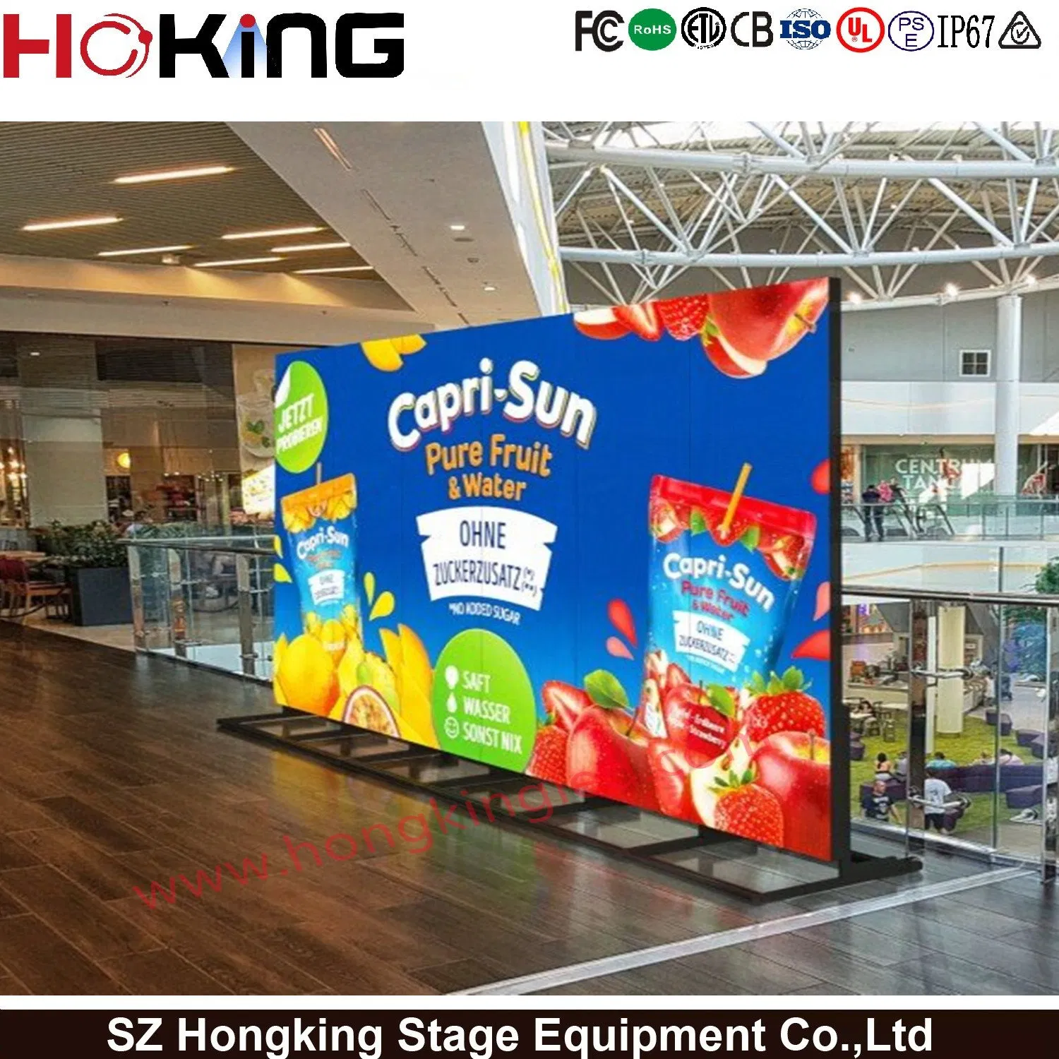 Seamless Splicing Digital P1.86/P2/P2.5/P3 Indoor/Outdoor Full Color LED Advertising Video Screen Shopping Mall Mirror Poster Stand Display for Restaurant