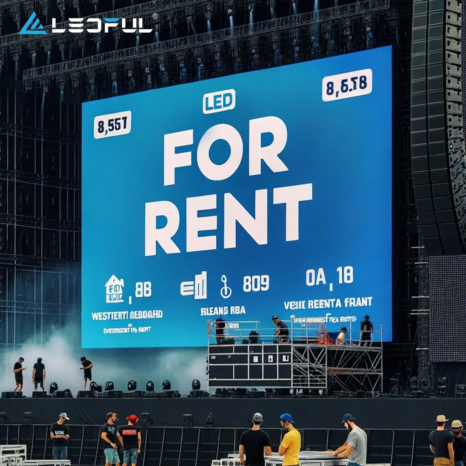 OEM ODM Outdoor Indoor Fullcolor SMD P10 P8 P6 P4.81 P3.91 P3 P2.5 P2 P1 Rental Curved Digital Advertising Video Wall LED Sign Billboard Panel Screens Display