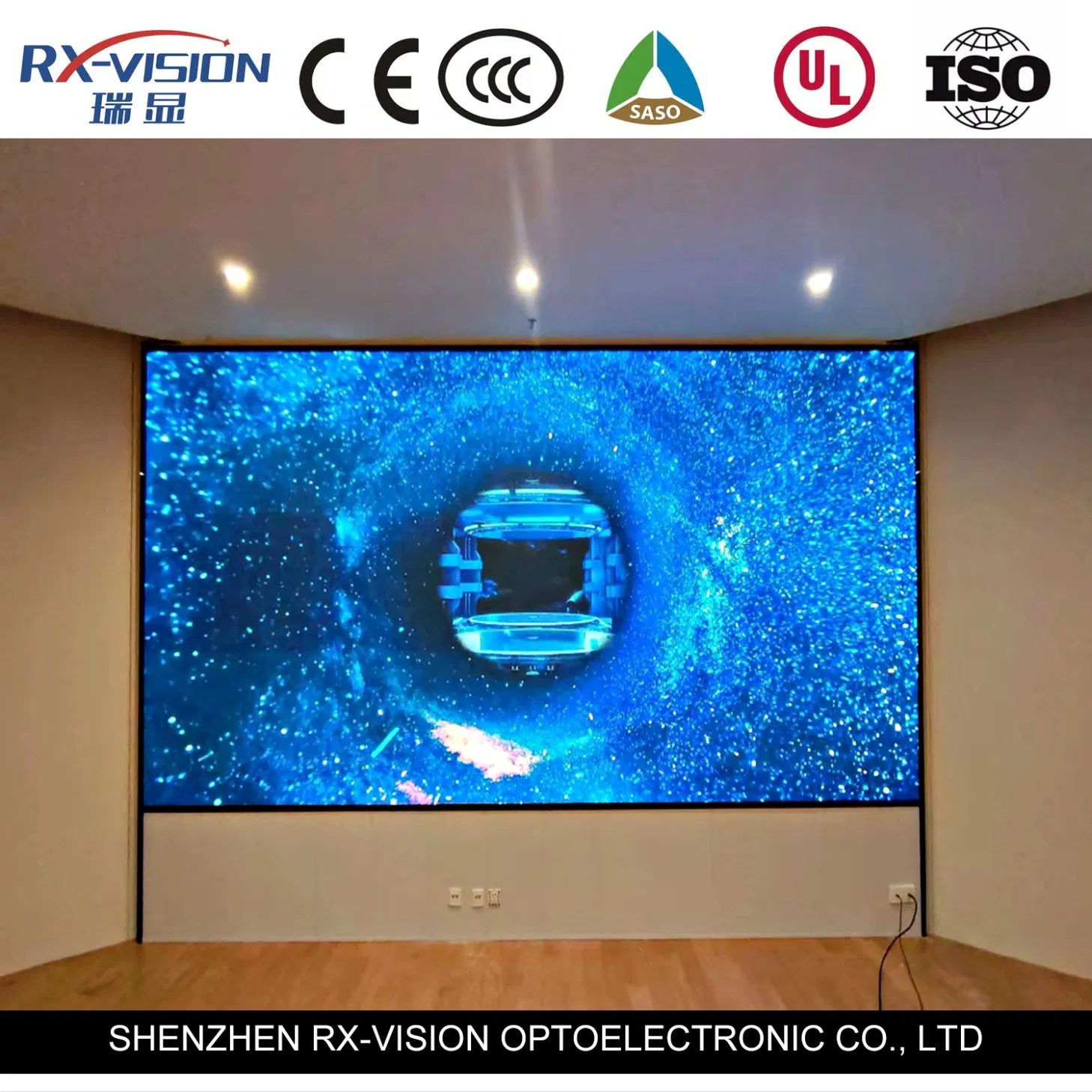 HD Indoor Fixed LED Display Screen P1.56 Small Pixel Pitch Indoor LED Display LED Video Wall