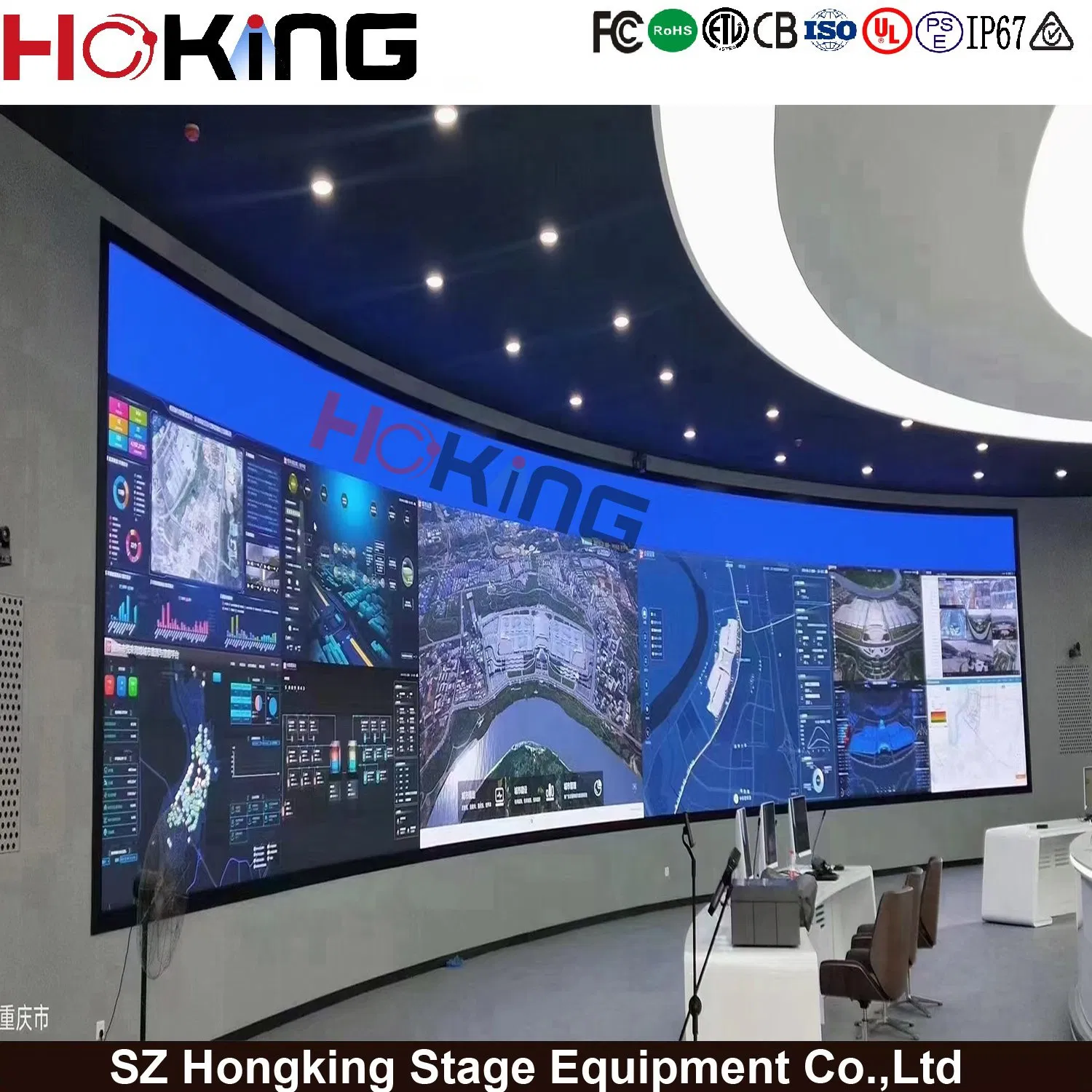 Full Color Small Pixel Pitch HD Indoor P1.25 P1.875 P2 P2.5 LED Display Screen Advertising LED Video Wall Screen