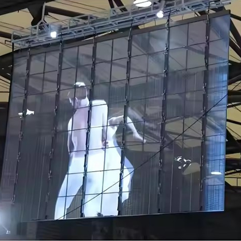 Transparent LED Display Indoor P3.91 P7.8 Shop Window Glass Flexible LED Screen