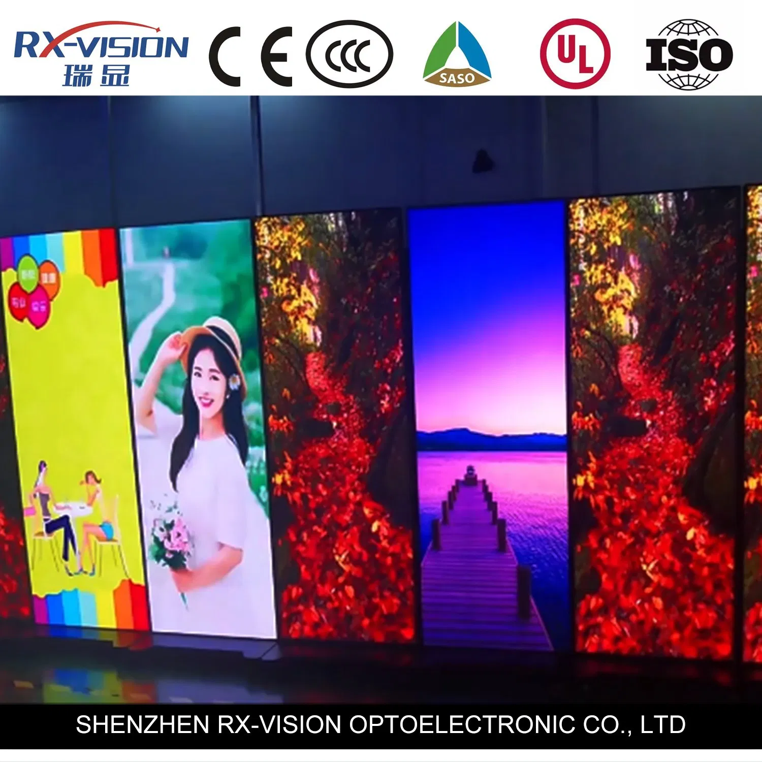 Hot Sale High Resolution P2.0 P2.5 P3.076 High Brightness Digital Poster Indoor LED Display