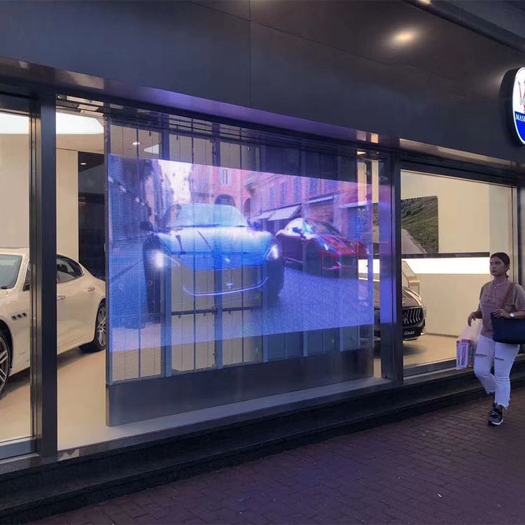 Wholesale Custom Car Design Transparent LED Advertising Display Window Glass Screen