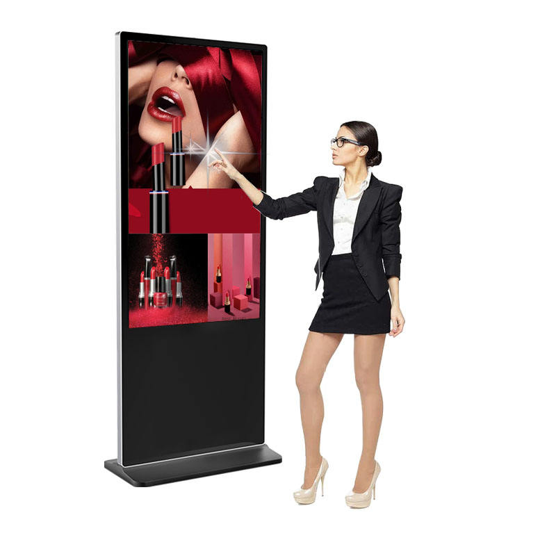 55 Inch HD Display Floor Standing Kiosk Indoor Commercial LCD Advertising Digital Signage Display