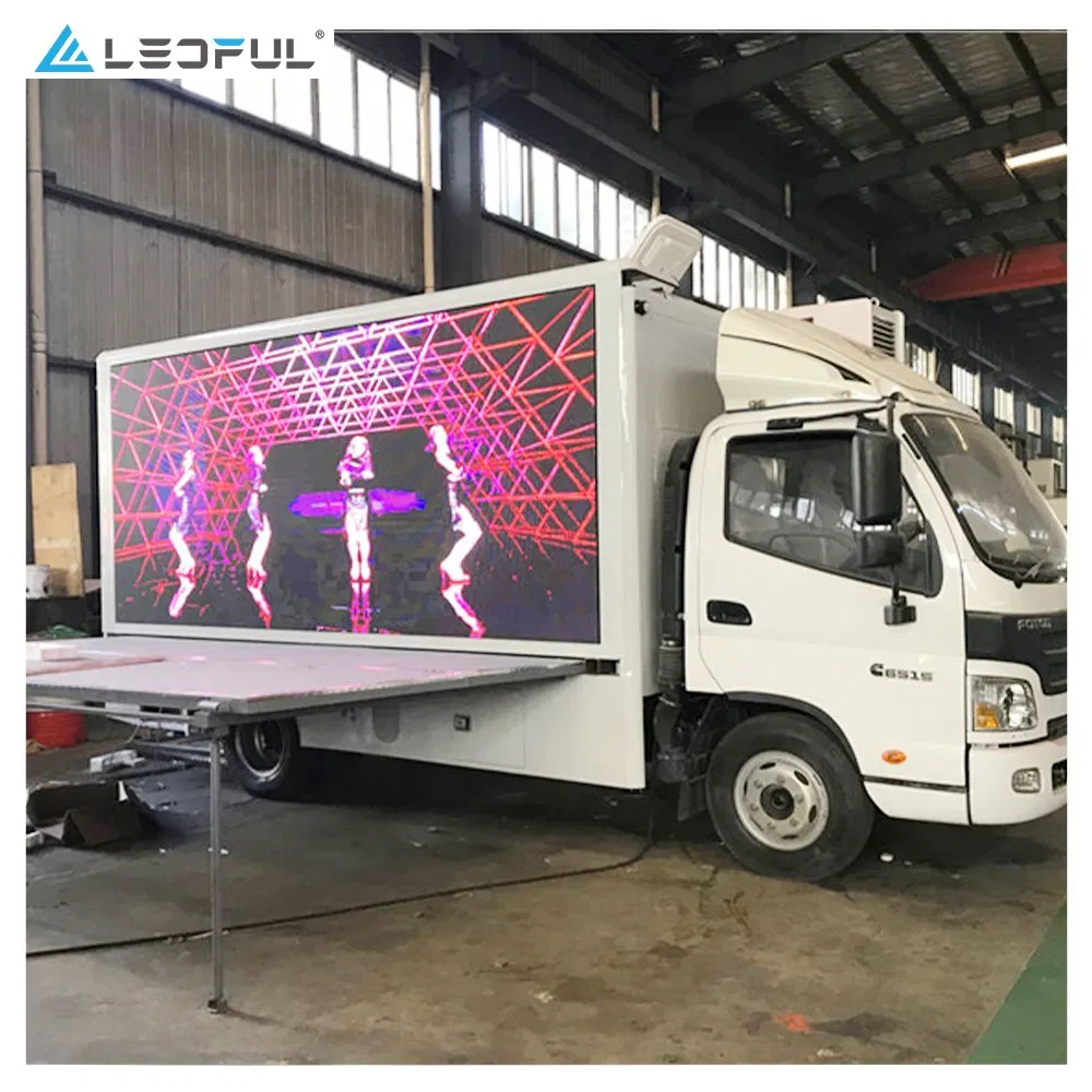 P10 P8 P6 Waterproof LED Video Advertising Display Mobile Billboard Truck Digital Media LED Screen Vehicles for Sale