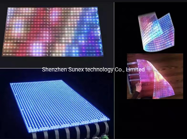 LED Transparent Ultra-Soft and Flexible Light Adhesive Film LED Display