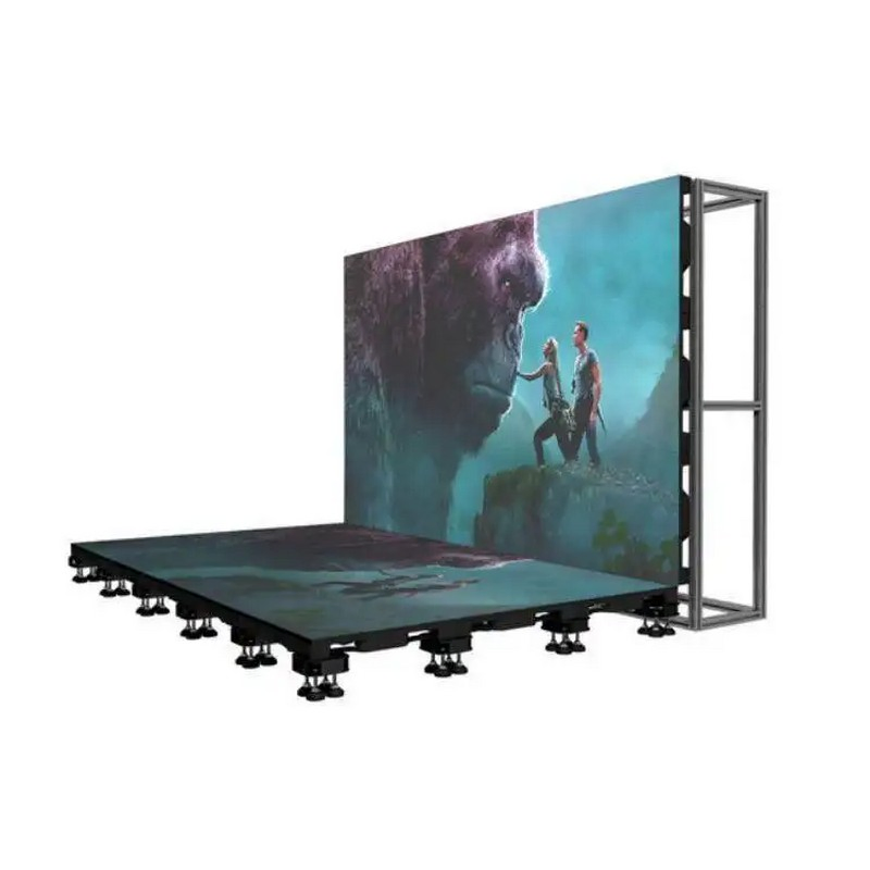 Waterproof Digital Interactive Dance Floor LED Display Full-Color LED Floor Tile Screen Video Wall P3.91 IP65 Sdk Full Color