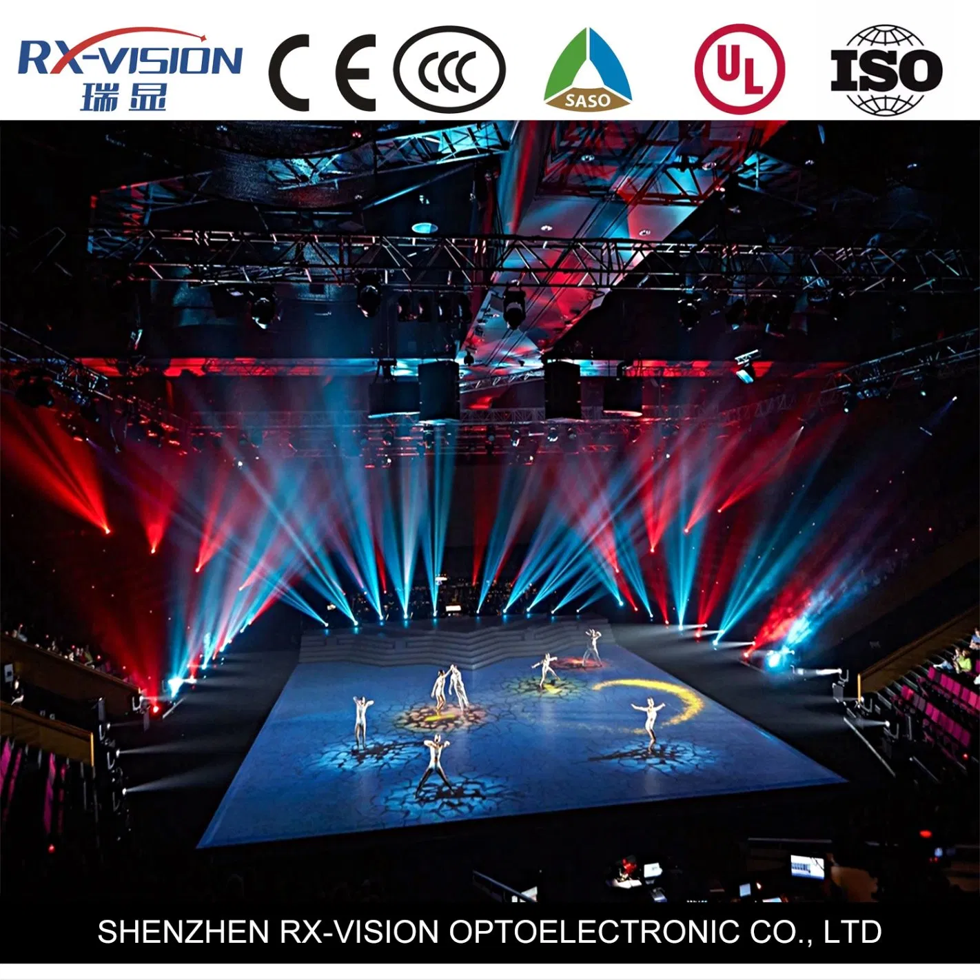 Hot Selling Indoor Outdoor P3.91 Portable Floor Dancing 3D Light Mirror Interactive Dance Floor LED Tile Display