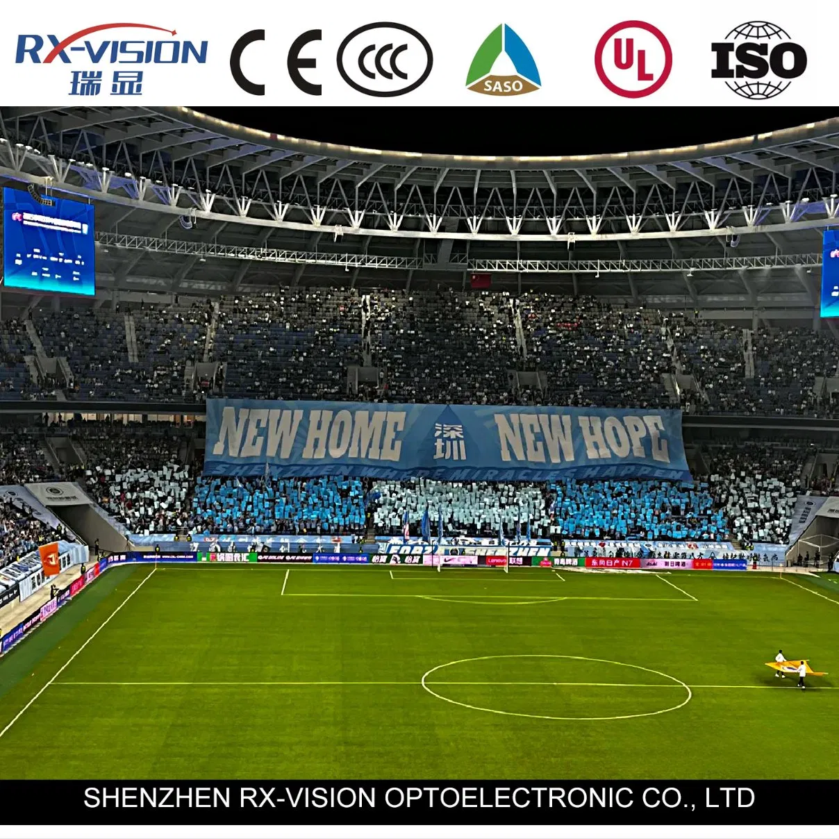 P6.25 Outdoor Football Perimeter LED Display Advertising Stadium Football Soccer Outdoor LED Screen