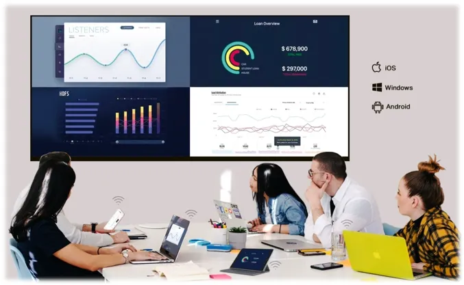 Wireless screen mirroring