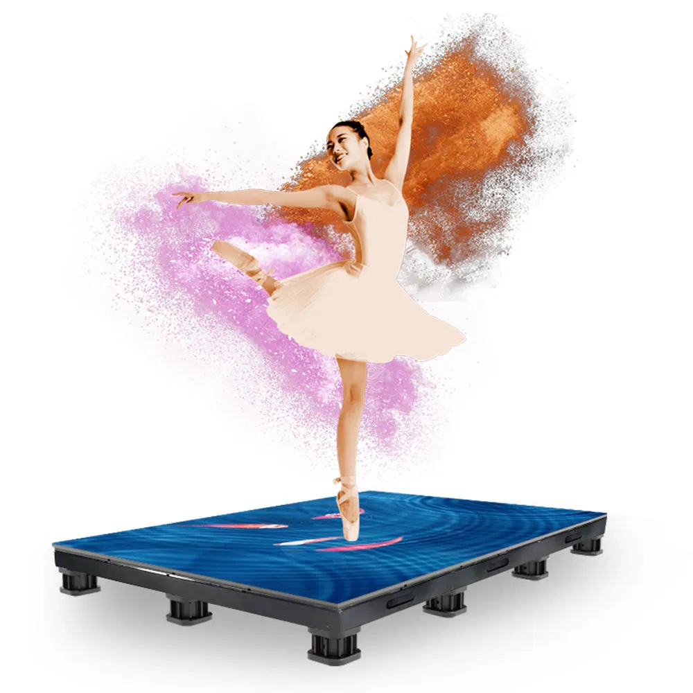 IP65 Video Floor Tile LED Display Screen Smart Interactive LED Dance Floor Screen