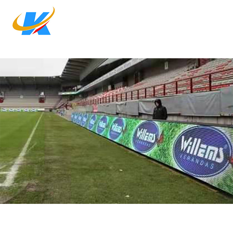 P4/P5/P6.67/P8/P10 Waterproof Anti-Collision Stadium LED Display Football/Basketball Advertising