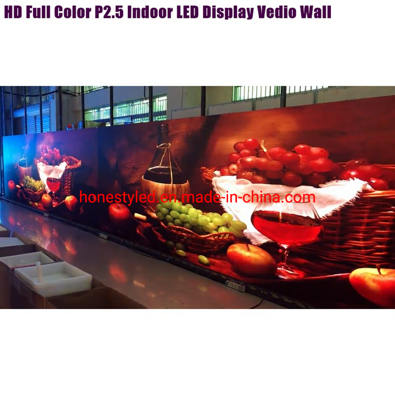 Hot Popular Small Pixel Pitch LED Sign Indoor LED Display Wall SMD P2.5 480*480mm LED Screen Rental Advertising LED Displays