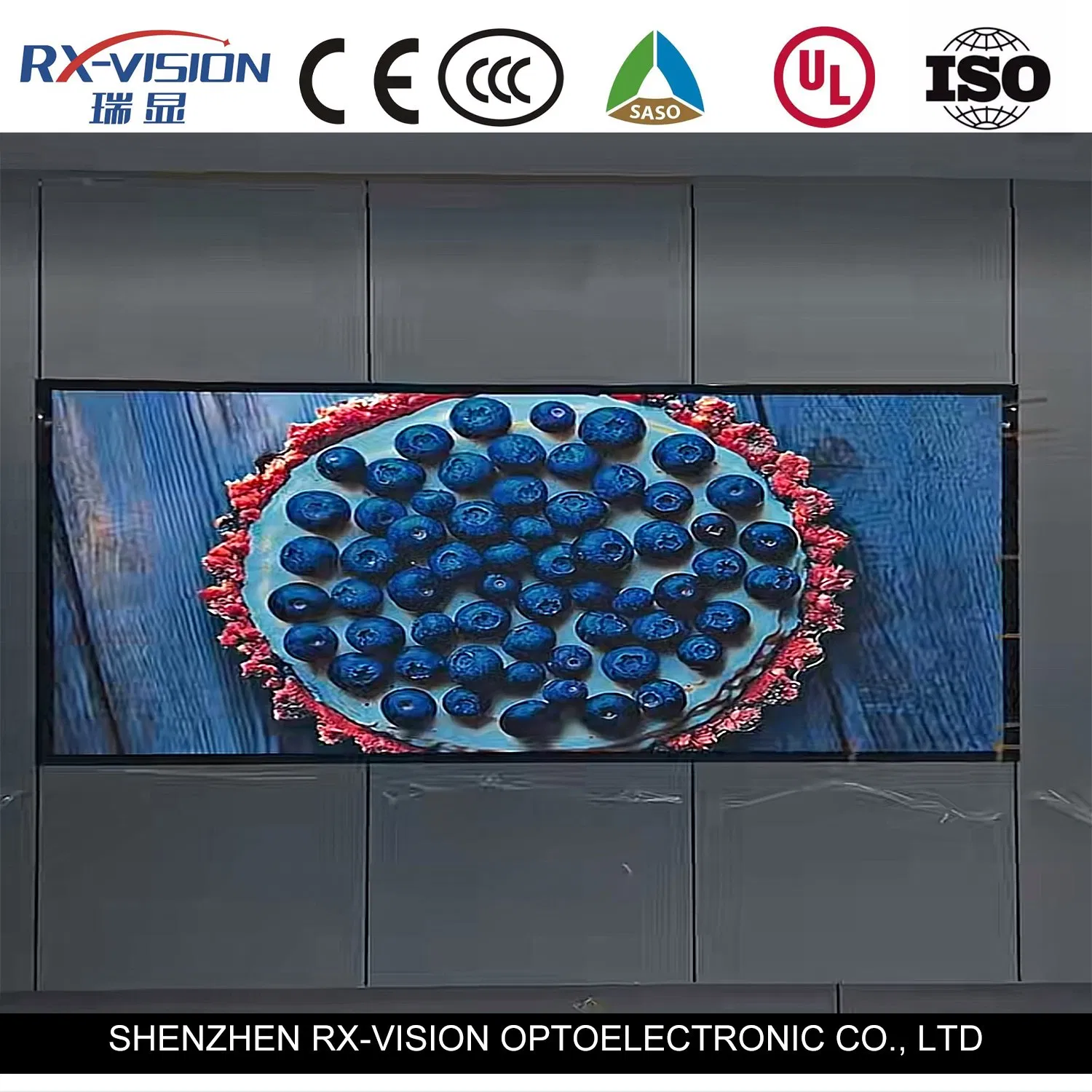 HD Indoor Fixed LED Display Screen P1.56 Small Pixel Pitch Indoor LED Display LED Video Wall