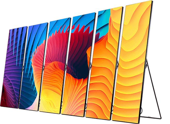P2 P2.5 P3 Flooring Standing LED Display WiFi 4G Digital Outdoor Indoor Movable LED Banner LED Poster