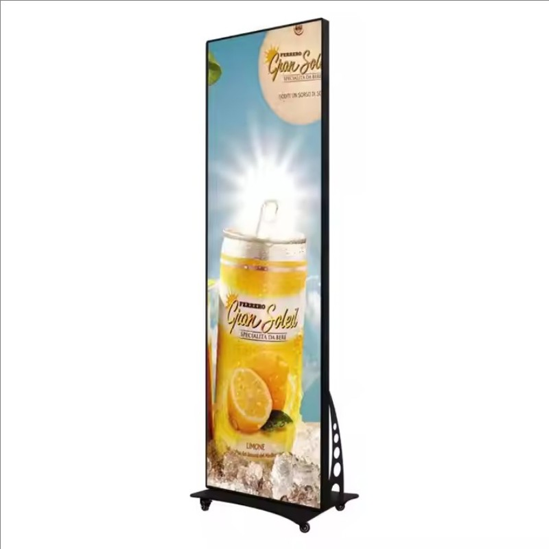 Custom P1.86 Indoor LED Display Screen Movable Mirror Poster LED Display