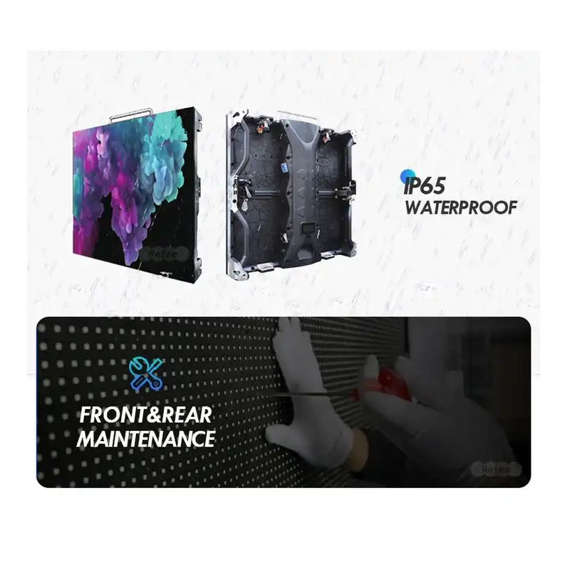 High Brightness Outdoor TV Rental LED Module Display Water Proof Video Wall Portable Billboard Screen