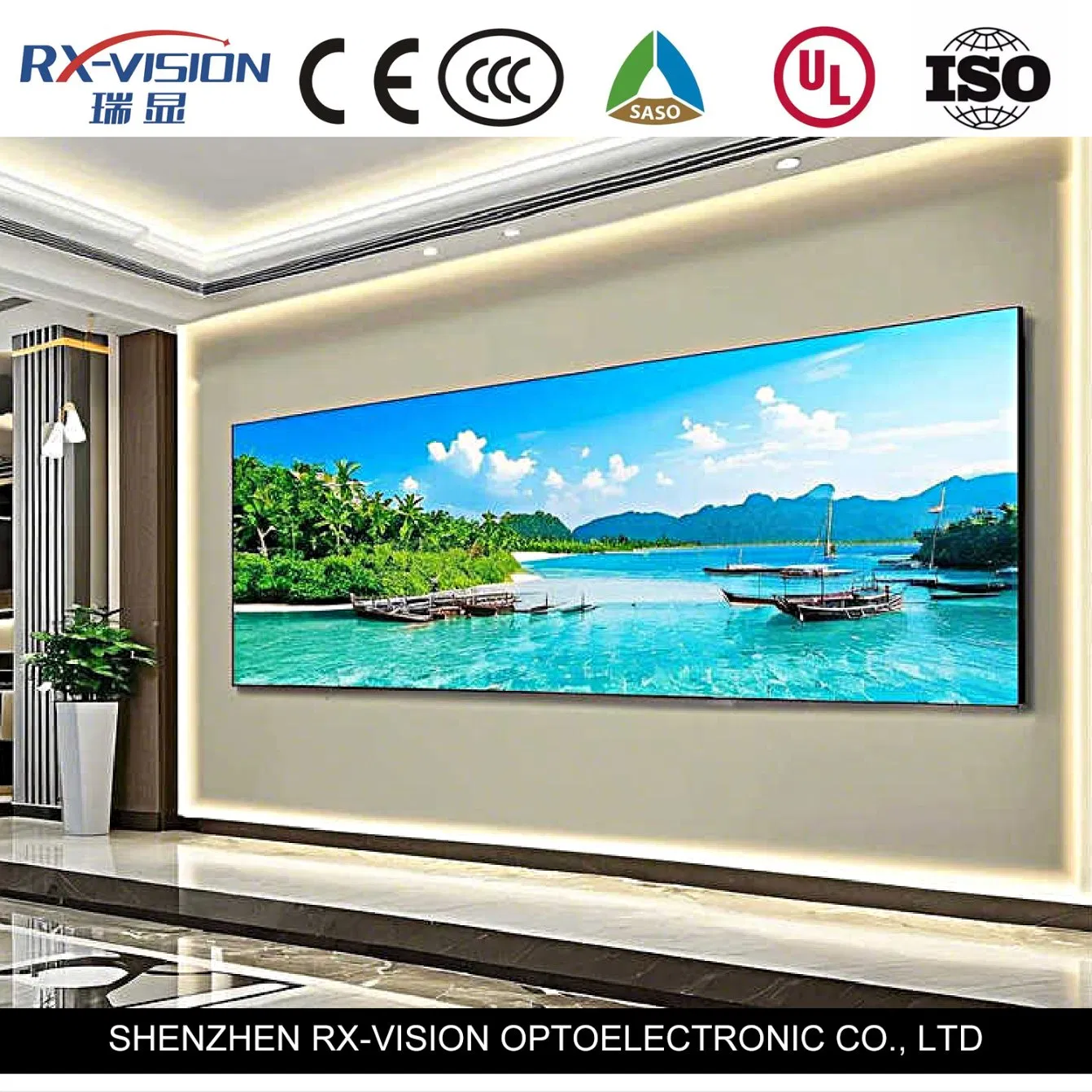 Custom Price Indoor Small Pitch SMD Fixed P1.56 Display Video Wall LED Screen on Sale