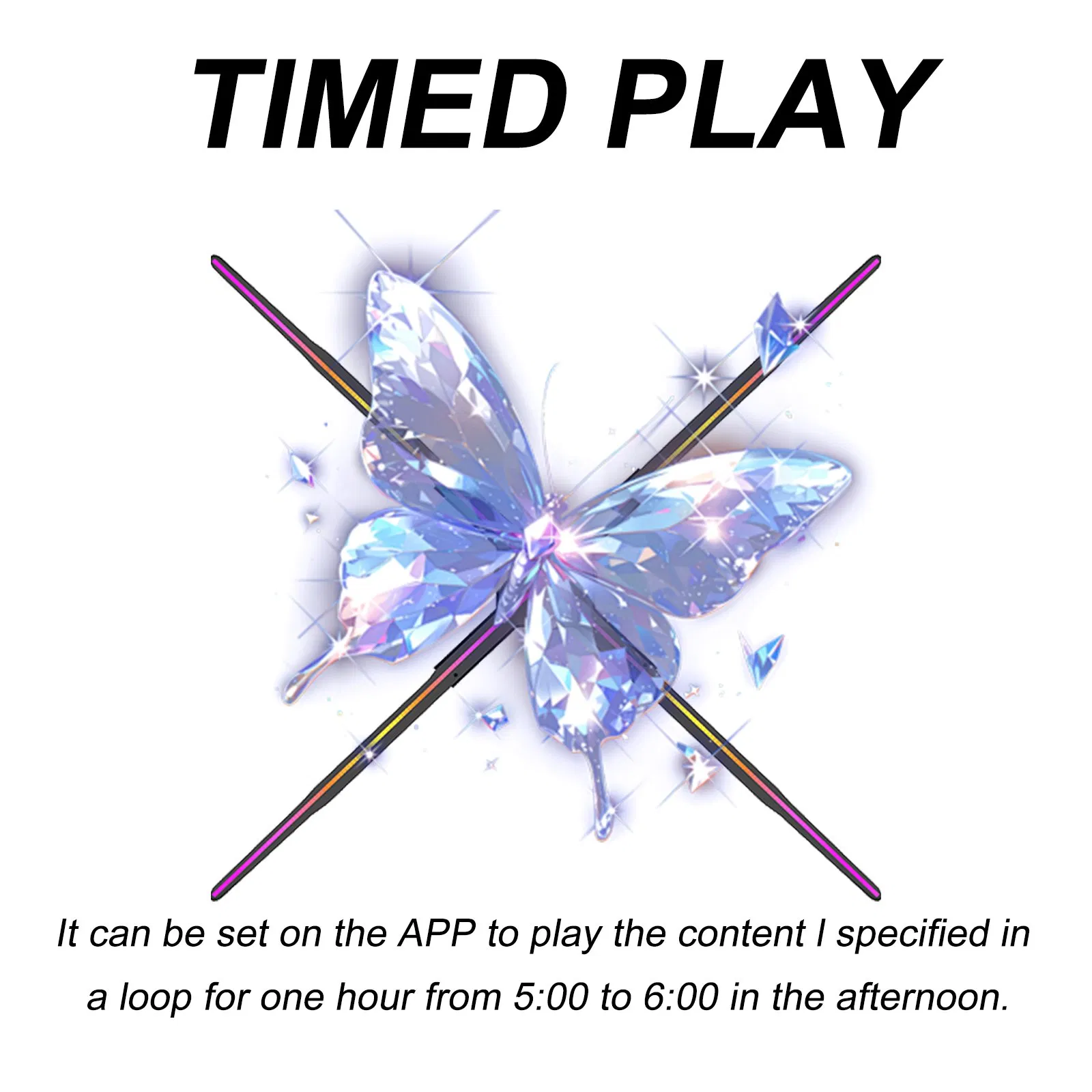 65cm High Resolution LED Fan Hologram 3D Holographic Display Box