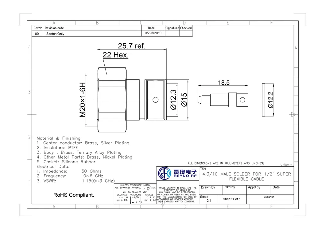 RF Coaxial Connector