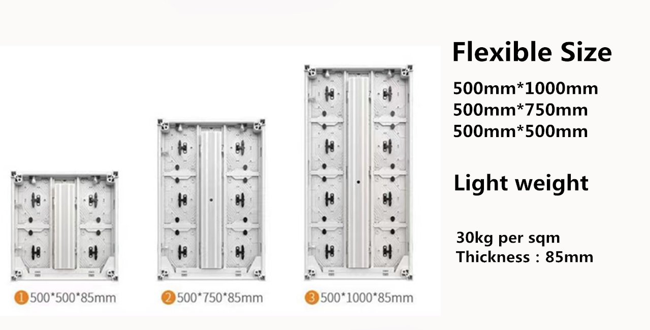 High Quality P3.91 COB LED Display 500*1000mm Outdoor LED Display Video Wall Advertising