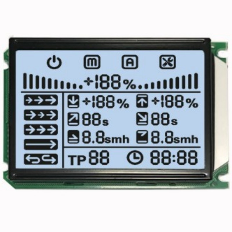 LCD Segment Display Monochrome 7seg Tn Module LED Backlight COB 8pin Industrial