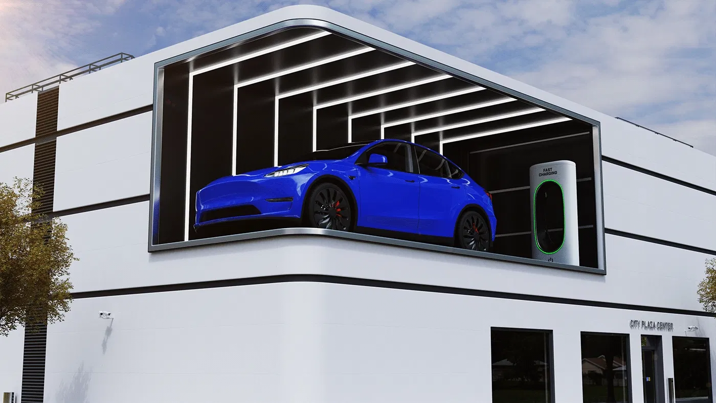 High Brightness 6000 Units Outdoor LED Display with Waterproof and Advertising Function