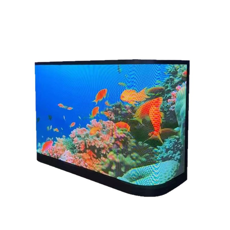 Creative Cool RGB Cube Style Video Display DJ Desk 3D Effect Full Color LED DJ Booth Stand for Night Pub Club