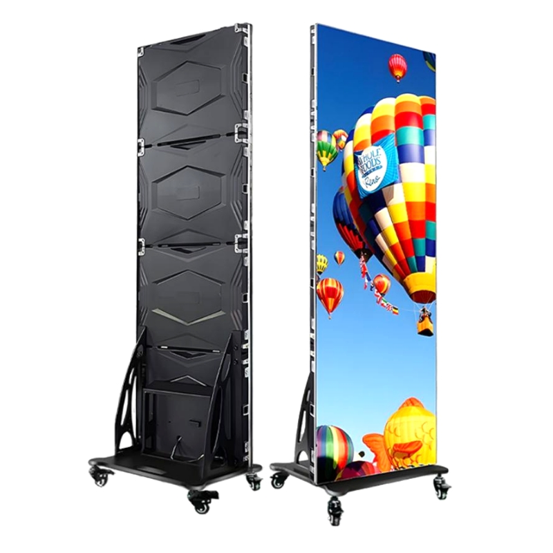 OEM ODM Poster Indoor Advertising RGB Portable Standing High Brightness WiFi 4G USB Poster P1.86 P2 P2.5 Video LED Display