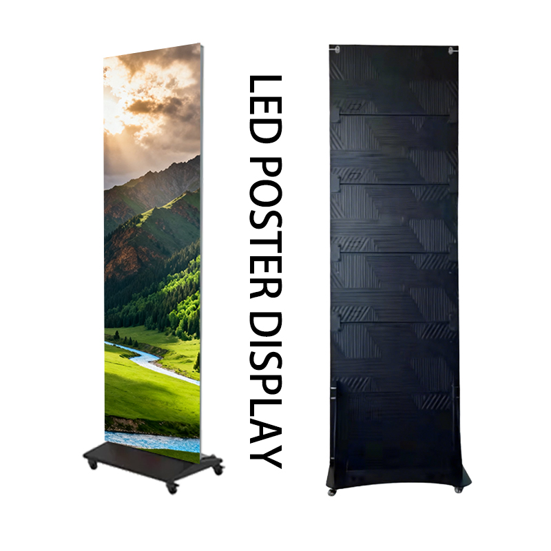 Indoor P1.87 Smart Panel Sign Stand LED Poster Video Banner Board Advertising Screen LED Digital Poster Display