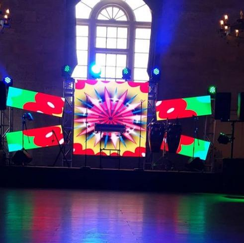 Portable Rental Live Events Interactive Video Super Slim LED DJ Booth LED Display