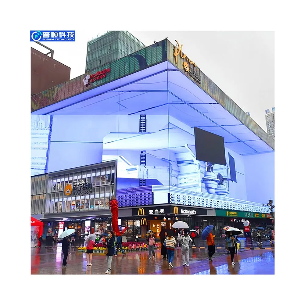 Pushunled High Quality Full Color Outdoor LED Display P5/P8 Customization 3D Billboard Outdoor LED Display Screen
