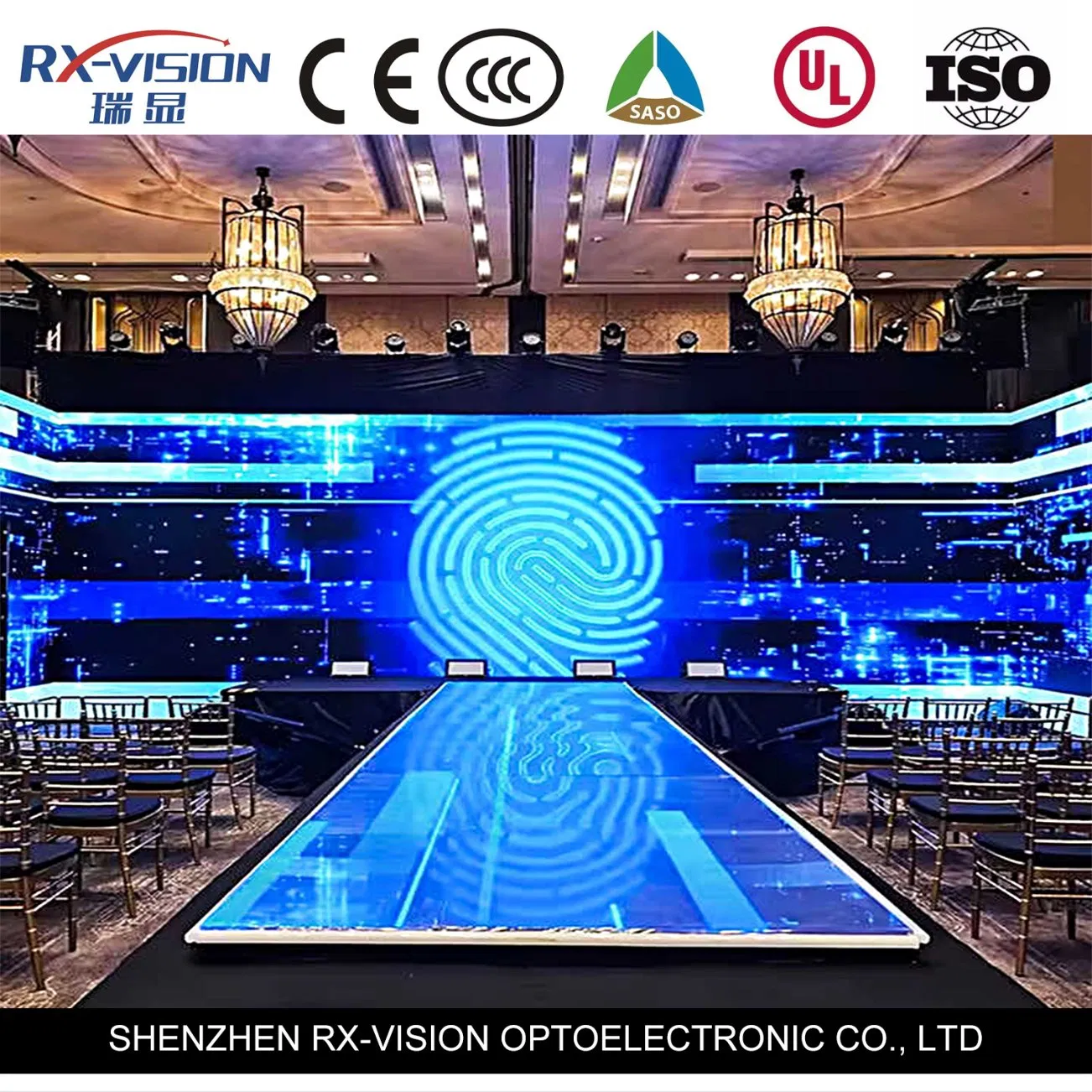 Hot Selling Indoor Outdoor P3.91 Portable Floor Dancing 3D Light Mirror Interactive Dance Floor LED Tile Display