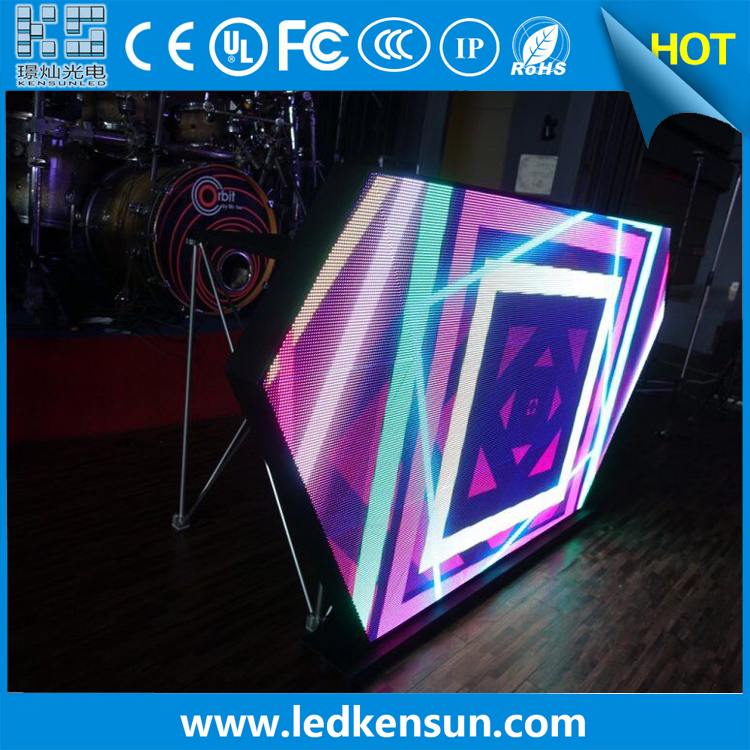Portable Rental Live Events Interactive Video Super Slim LED DJ Booth LED Display