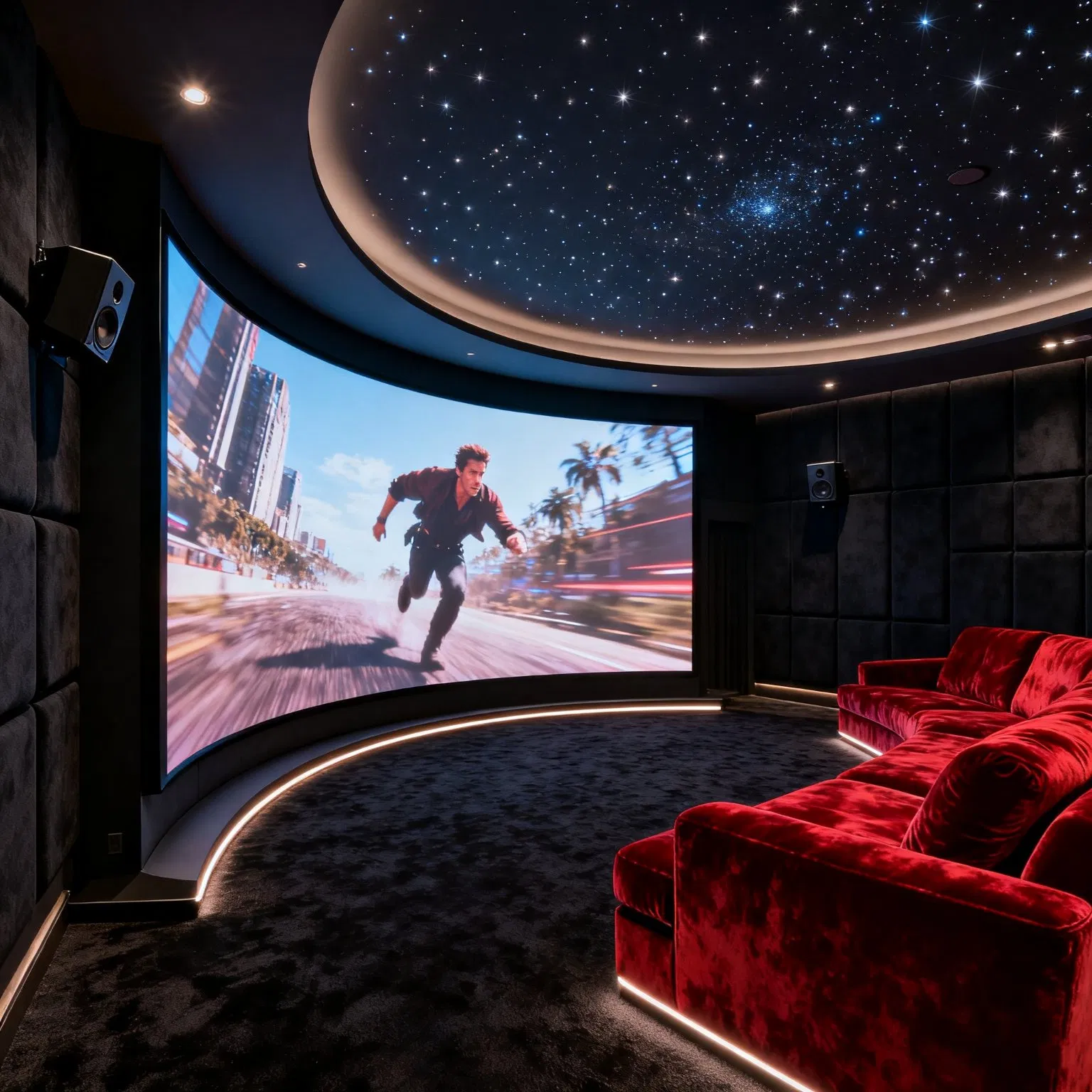 Flexible Small Pixel Pitch 4K 8K P1.25 Indoor Seamless Fixed LED Video Wall Display COB LED Module Panel 0.9mm LED Curved Screen