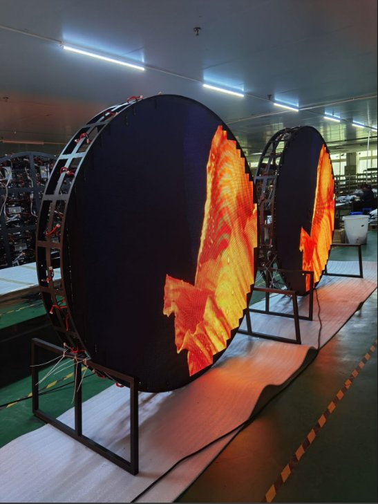Circle LED Display Round LED Screens 2m Diameter Stage Rental P2.5 Indoor Circular LED Display