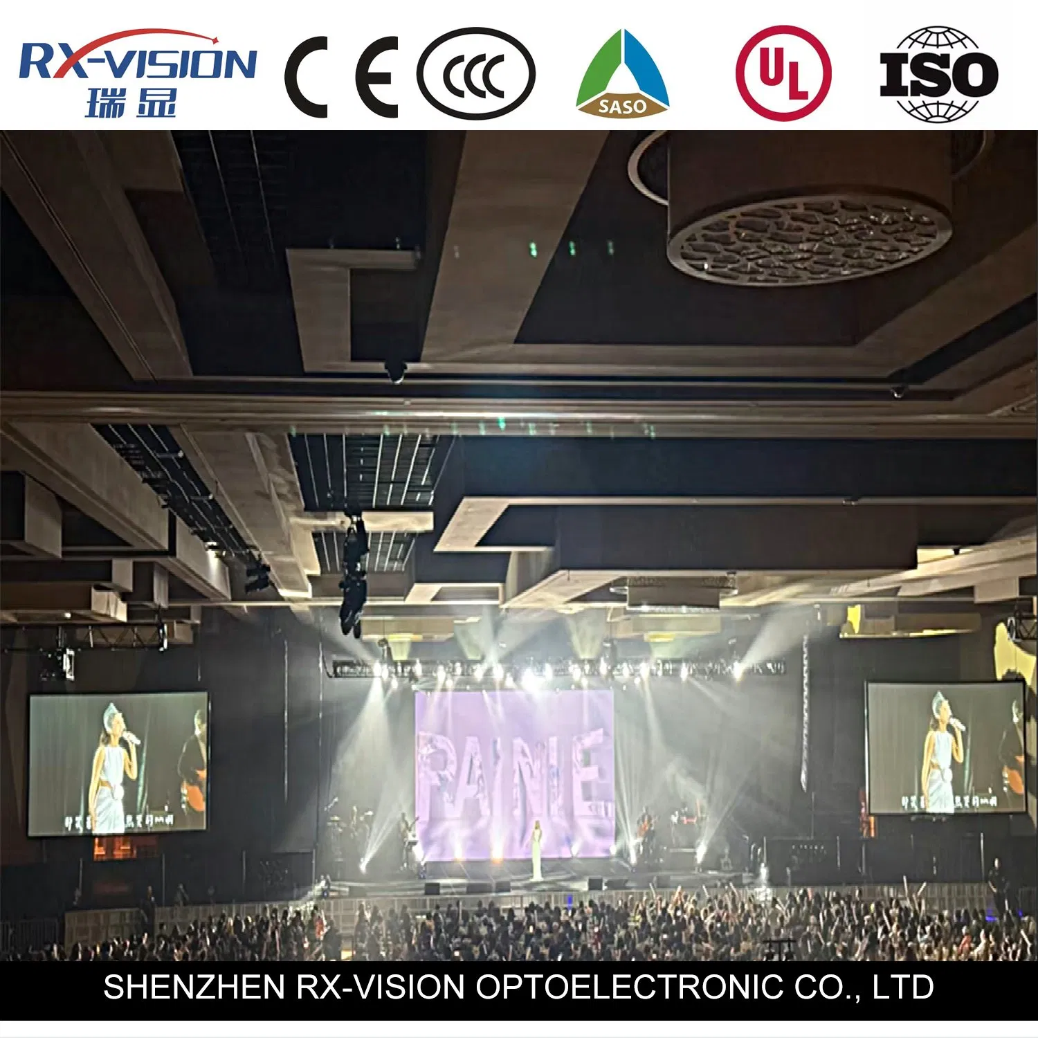 P1.95 500*1000 Rental Indoor LED Display Screen for Concert Show Events