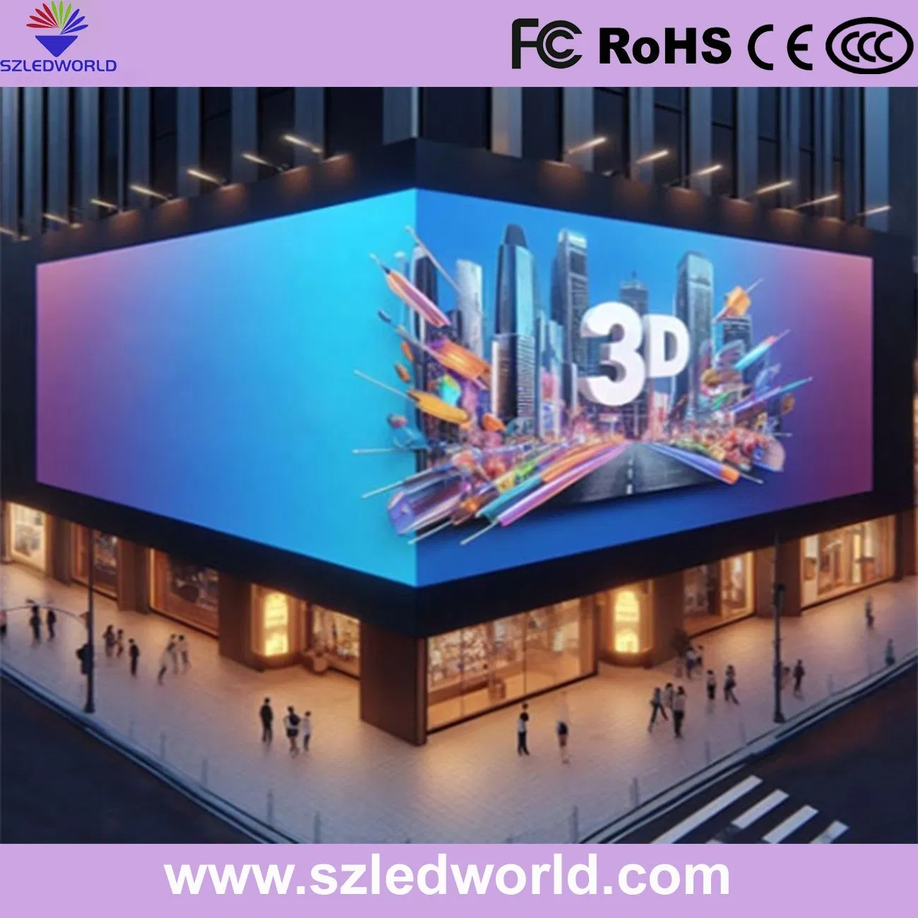 Full Color 3D HD Advertising Film Flexible Transparent Video Wall Stage Taxi Street Big Indoor Giant Car Display Outdoor LED Screen Panel P2 Concerts P5 Event