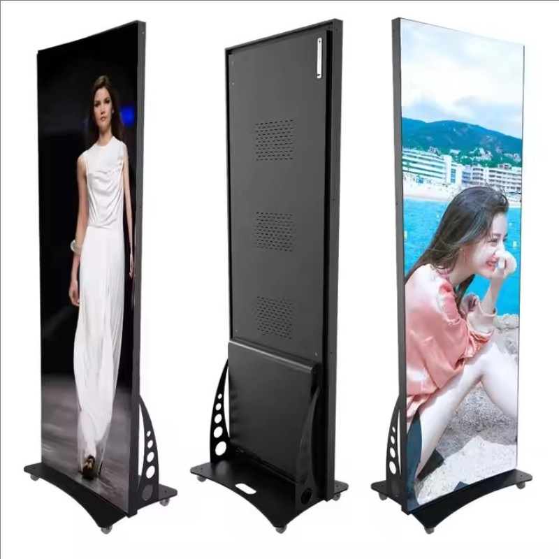 Best Selling Digital Poster Screen Movable P2.5 Mirror Poster LED Display