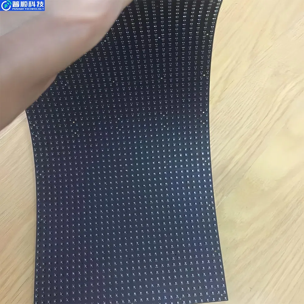 Pushunled Flexible LED Display Curved Portable for Advertising Display