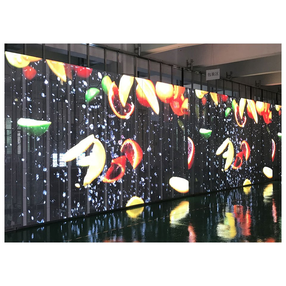 Indoor Ultra-Thin and Light Film Transparent Window Glass LED Wall Panel Display