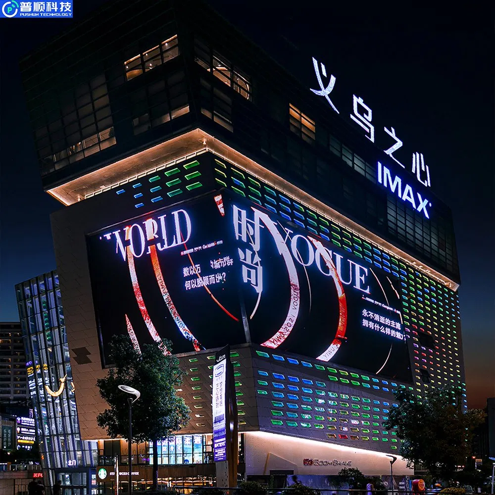 Pushunled China Advertising Digital Big Video Wall 3D Billboard P5 Outdoor LED Display Screen