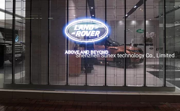 Indoor High Brightness High Transparancy P3.91-7.8 and P2.8-5.6 Curtain TV Glass Window LED Panels Mesh Display Transparent LED Screen for Shopping Mall