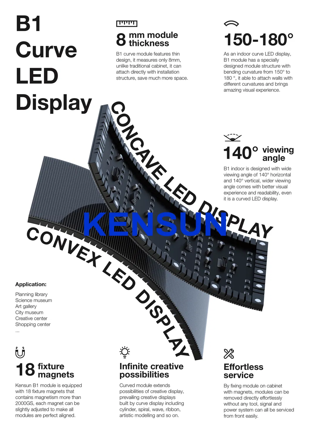 Curved Module Display