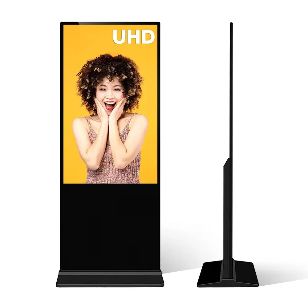 Indoor Digital Signage Display Advertising LCD Touch Screen 43 49 55 65 Inch Commercial Screen Floor Standing Kiosk