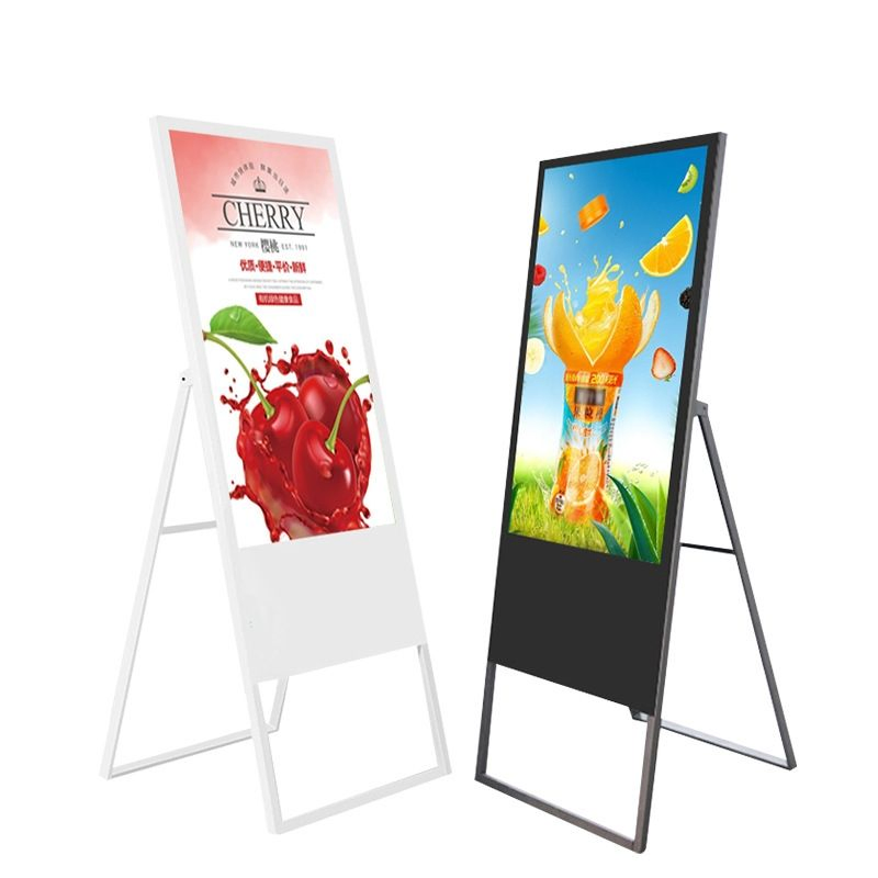 Indoor HD P2.5 Mirror Portable Standing Poster LED Display for Shopping Mall